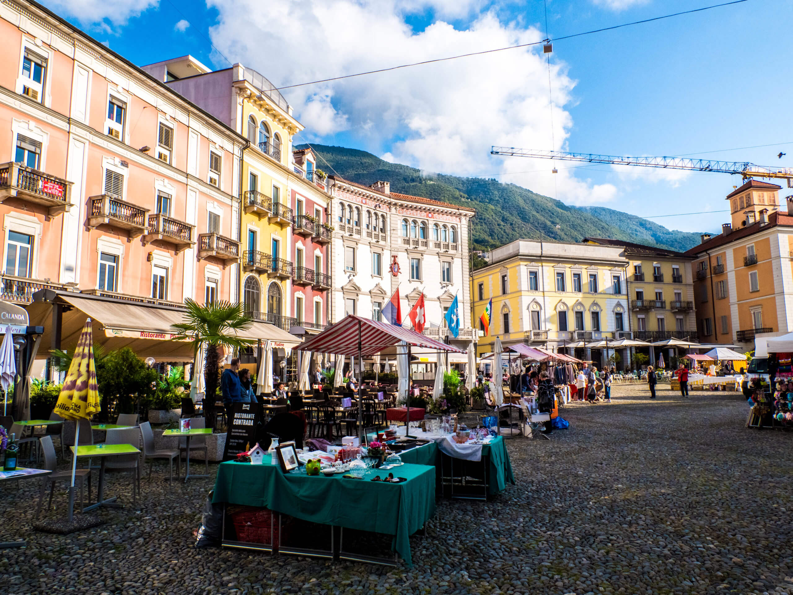 Piazza Grande à visiter à Locarno Suisse
